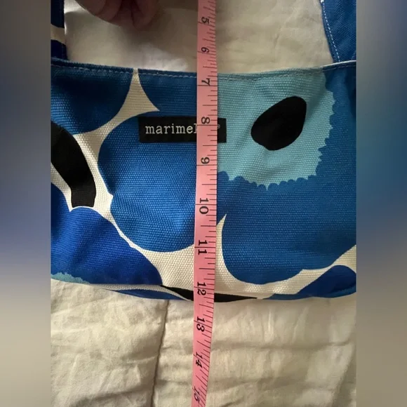 Marimekko blue poppies shoulder bag NWT - Picture 11 of 16